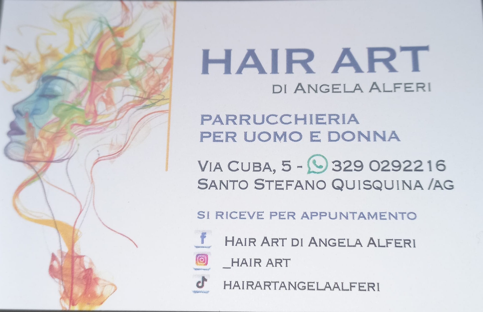 Logo Parruccheria Hair Art – Alfieri Angela