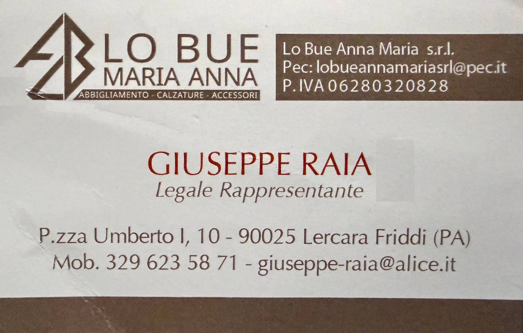 Logo Abbigliamento Lo Bue Anna Maria S.r.l.