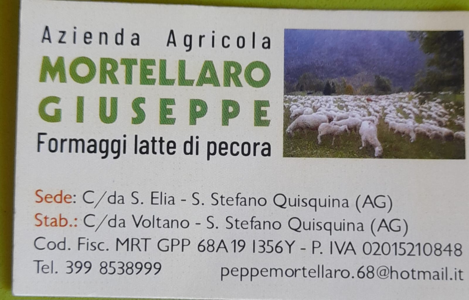 Logo Az. Agr. Mortellaro Giuseppe – Formaggi di Pecora