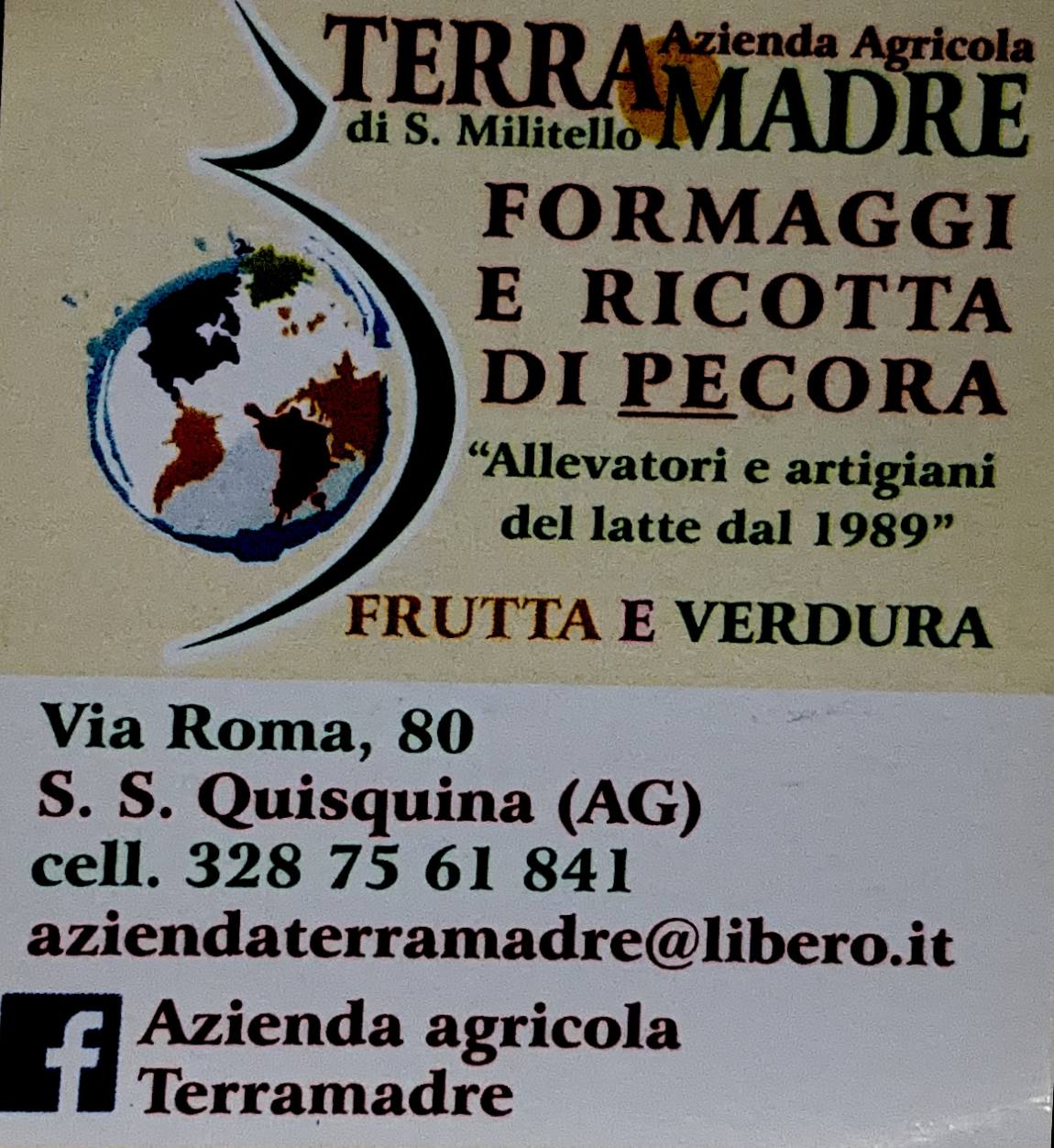 Logo Az. Agr. Terra Madre Militello – Formaggi e Frutta