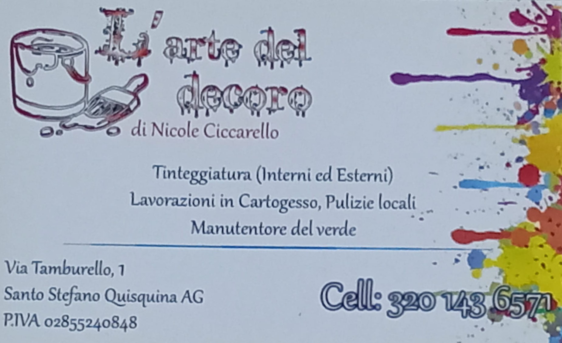 Logo Arte del Decoro – Imbianchino Ciccarello Nicole