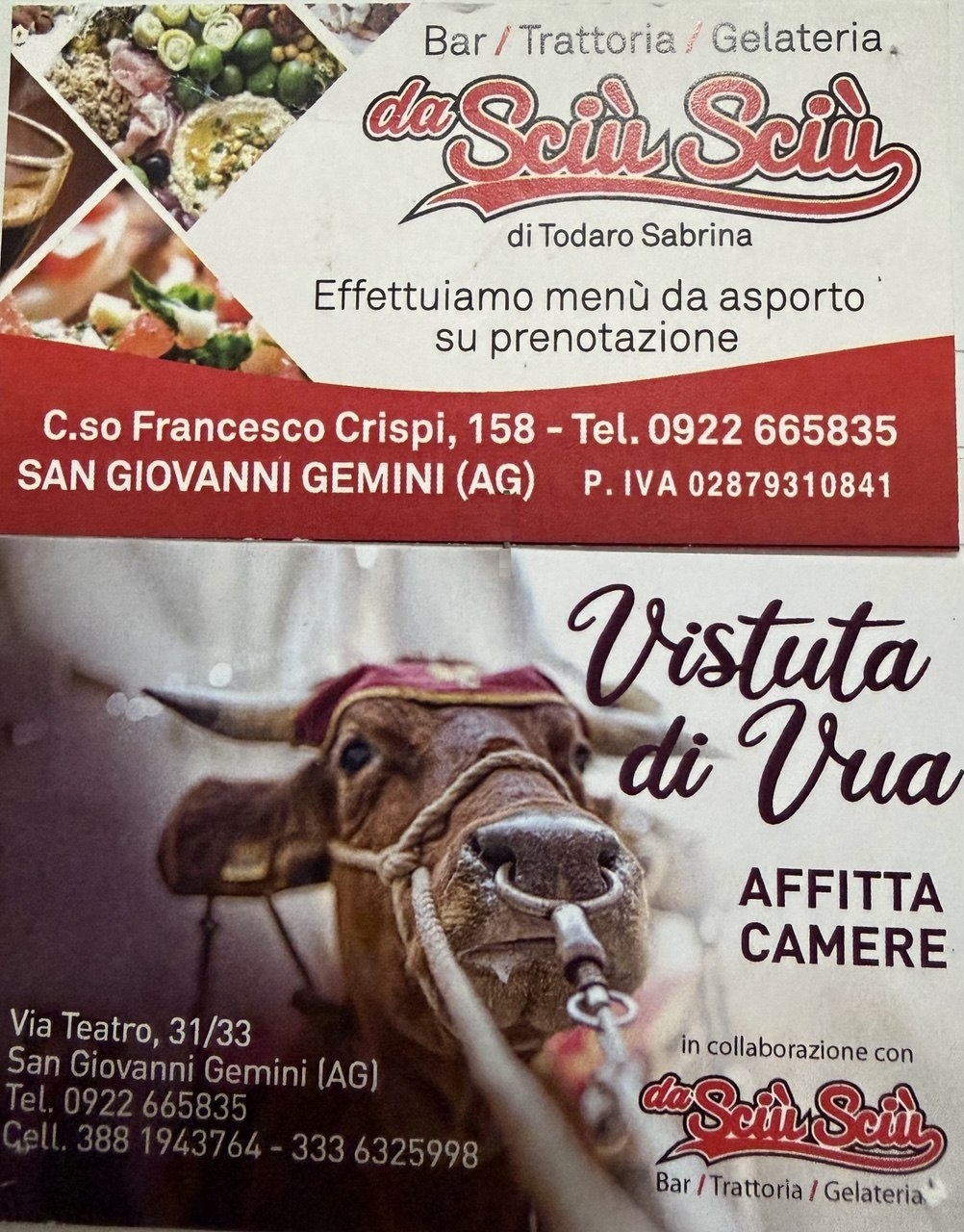 Logo Sciù Sciù Trattoria Bar Gelateria + Vistuta di Vua